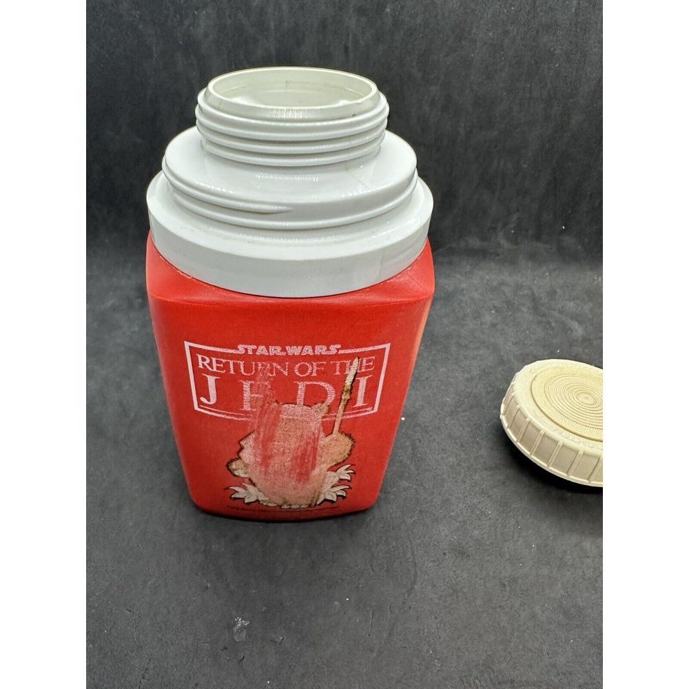 Star Wars- 1983 Return‎ Of The Jedi-Red Plastic Thermos See Pics